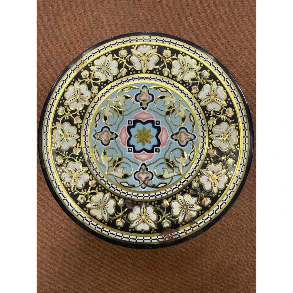 Vintage Edward Sharp & Sons Ltd Royal Warrant Floral Tin for Queen Elizabeth II